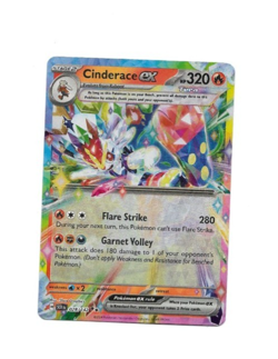 Pokemon TCG Cinderace EX 028/142 Double Rare Foil Card NM - Image 1