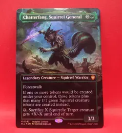 MTG SkeenAB Chatterfang Squirrel General FOIL BORDERLESS from BLC. NM. - Image 1