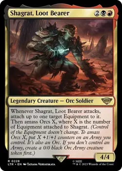 Shagrat, Loot Bearer (Foil) 228 MTG NM - ltr - Image 1