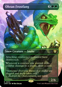 MTG FOIL Ohran Frostfang - Commander Masters #650 - Image 1