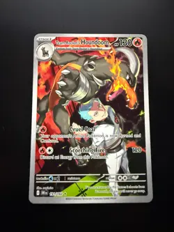 Team Rockets Houndoom 191/182 Destined Rivals Pokemon TCG Gold Star Full Art - Image 1