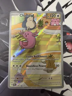 Pokemon TCG Chansey Illustration Twilight Masquerade Card 187/167 NM/M Condition - Image 1