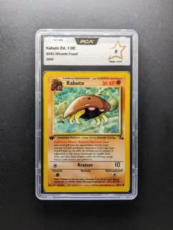2000 Pokemon KABUTO - 1. Edition - 50/62 - Fossil DE - PCA 9 - Image 1