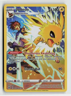 Pokemon - Jolteon - TG04/TG30 SWSH09: Brilliant Stars Trainer Gallery - NM - Image 1