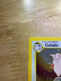 Pokemon TCG Clefable Base Set 2 Holo Unlimited Rare Card 5/130 MP-LP Condition - Image 3