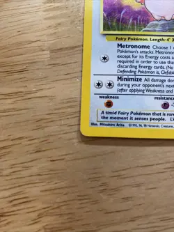 Pokemon TCG Clefable Base Set 2 Holo Unlimited Rare Card 5/130 MP-LP Condition - Image 5