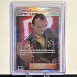Pokemon TCG Giovanni's Exile Hidden Fates 67/68 Holo Full Art Ultra Rare - Image 1