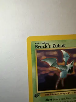 Pokemon TCG Brock's Zubat Gym Heroes 1st Ed Regular Common 24/132 2000 30 HP - Image 4