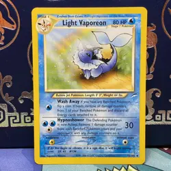 LIGHT VAPOREON (NM) - Neo Destiny 52/105 - Pokemon Trading Card Game - Image 1