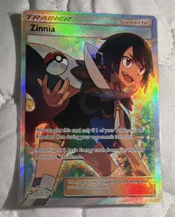Pokemon TCG Zinnia Full Art Trainer Supporter Dragon Majesty Holo 70/70 GEM MINT - Image 3