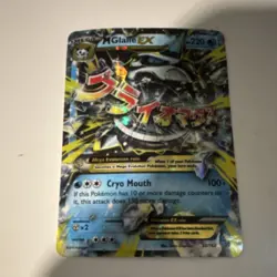 Pokemon M Glalie EX Full Art Holo Rare 220 HP 35/162 Breakthrough Cryomouth MEGA - Image 1