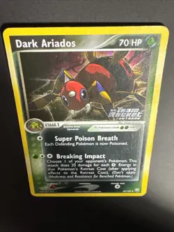 Pokemon Dark Ariados 30/109 ex Team Rocket Returns Reverse Holo Stamp W/ Swirl - Image 4