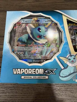 POKEMON 2019 VAPOREON GX Special Collection Box SEALED -nm Cond - Image 5