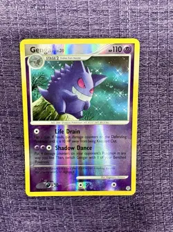 Pokemon TCG 2007 Gengar 27/130 Diamond and Pearl Reverse Holo MP - Image 1