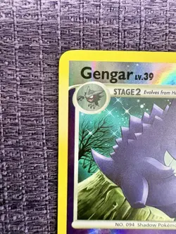 Pokemon TCG 2007 Gengar 27/130 Diamond and Pearl Reverse Holo MP - Image 2