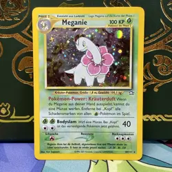 Meganium (Meganie) Holo GERMAN Pokemon Neo Genesis #10 2000 MP - Image 1