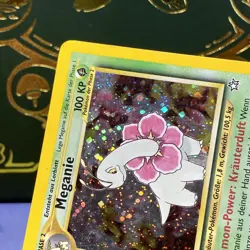 Meganium (Meganie) Holo GERMAN Pokemon Neo Genesis #10 2000 MP - Image 3