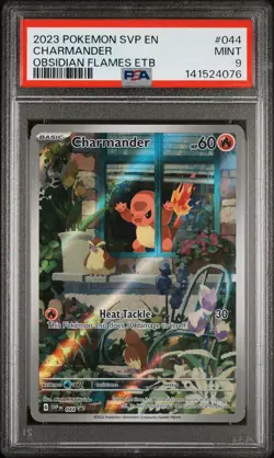 2023 POKEMON SVP EN-SV BLACK STAR PROMO #044 CHARMANDER PSA 9 - Image 1