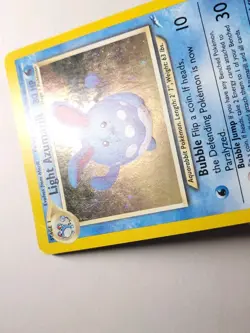 2000 Pokemon TCG Light Azumarill 13/105 Neo Destiny Holo Rare Unlimited NM SWIRL - Image 3