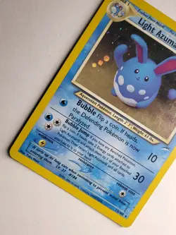 2000 Pokemon TCG Light Azumarill 13/105 Neo Destiny Holo Rare Unlimited NM SWIRL - Image 4