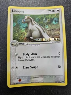 Pokemon EX Emerald Linoone Stamped Reverse Holo 34/106 NEAR MINT - Image 1