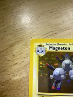 Pokemon TCG Magneton Base Set Holo Unlimited 9/102 MP Condition - Image 3