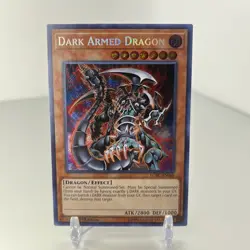 Yugioh Dark Armed Dragon LCKC-EN068 Secret Rare 1st Edition NM - Image 1