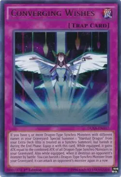 Yugioh! LP Converging Wishes - DUSA-EN037 - Ultra Rare - 1st Edition Lightly Pla - Image 1