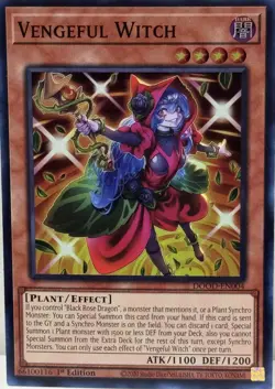 Yugioh! Vengeful Witch - DOOD-EN004 - Super Rare - 1st Edition Near Mint, Englis - Image 1