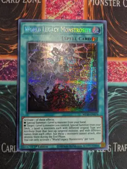 Yu-Gi-Oh! World Legacy Monstrosity MP20-EN076 1st Edition Prismatic Secret NM - Image 1
