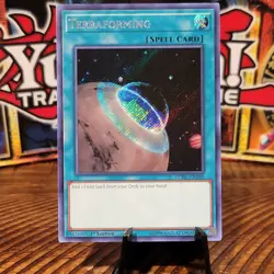 Yu-Gi-Oh! Terraforming 1st Edition LCKC-EN090 Secret Rare Near Mint NM - Image 1