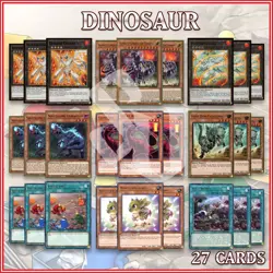 DINOSAUR DECK 27 | Dolkka Laggia Fossil Dyna Tyranno Babycerasaurus YuGiOh - Image 1