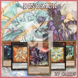 DINOSAUR DECK 27 | Dolkka Laggia Fossil Dyna Tyranno Babycerasaurus YuGiOh - Image 2
