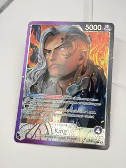 One Piece King OP08-057 Leader Alt Art Leader - Two Legends NM/M Foil ENGLISH - Image 3