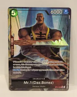 One Piece Mr.1 (Daz. Bonez) OP14-090 The Azure Sea's Seven Alt Art English NM - Image 1