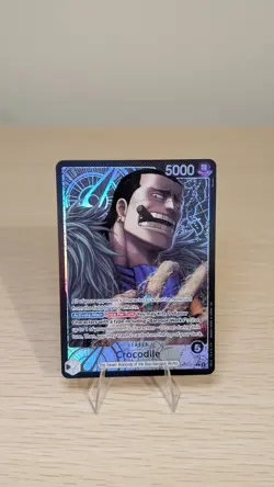 ONE PIECE THE AZURE SEA'S SEVEN CROCODILE ALT ART LEADER OP14-079 ALTERNATE ART - Image 1