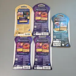 5 Disney Lorcana Sealed Booster Packs Lot Ursula’s Return Inklands Azurite Sea - Image 2