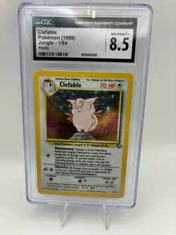 1999 Pokemon Jungle Holo – Clefable #1/64 – Graded CGC 8.5 NM/MT+ - Image 1
