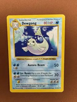 Pokemon Dewgong Base Set Shadowless Uncommon 25/102 1999 - Image 1