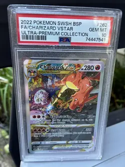 2022 Pokemon SWSH BSP FA/Charizard VSTAR Ultra Premium Collection #262 PSA 10 - Image 1