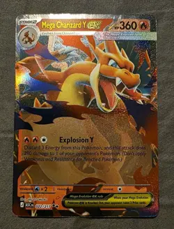 Pokemon TCG Mega Charizard Y ex 022/217 Double Rare Ascended Heroes Near Mint - Image 1