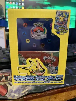 Sealed Pokemon World Championship 2023 Yokohama Deck Box + Pikachu Promo - Image 1