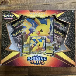 Pokemon Shining Fates Pikachu V Collection Box – Factory Sealed - Image 1