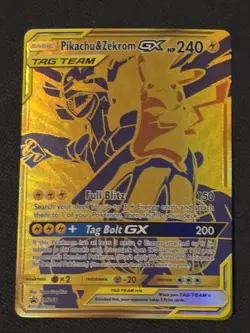 Pokemon Pikachu & Zekrom GX Promo Full Art Holo SM248 , S & M 2021, Fast Ship - Image 1