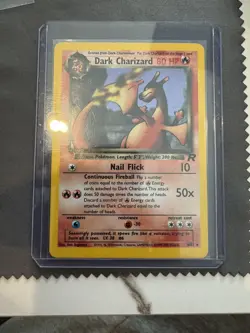 Pokemon Dark Charizard 4/82 Team Rocket 2000 Holo -MINTY - Image 1