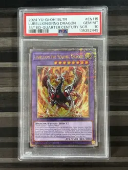 Yugioh | Lubellion The Searing Dragon | BLTR | QCSR | PSA 10 - Image 1