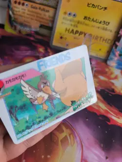 Pokemon Karte Card Carddass vending anime japanese NM+ Farfetch'd Vs Psyduck - Image 3