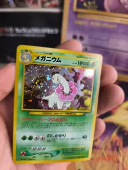 Pokemon Karte Card Meganium Neo File Binder Promo Genesis Holo Wotc japanese NM - Image 2