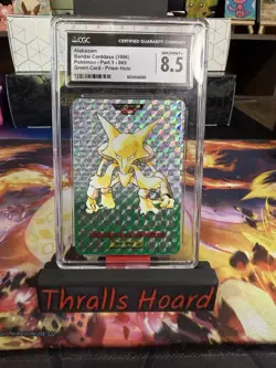 Alakazam Bandai Carddass Green Card Prism Holo Gcg 8.5 1996 - Image 1