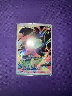 Pokemon TCG: SEALED Bulbasaur Foil Card #133/132 Mega Evolution Stamped Promo - Image 1